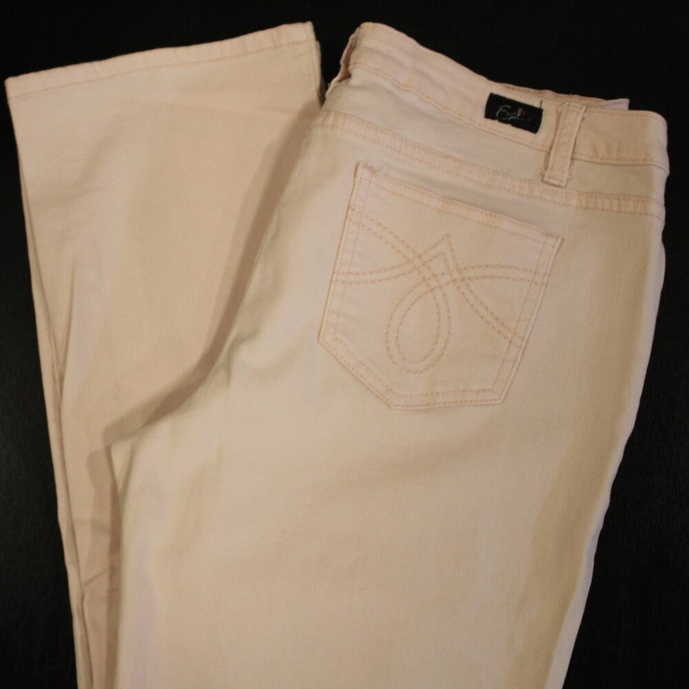 Earl JEANS Doll Powder Pink Straight Leg Denim Sz 14